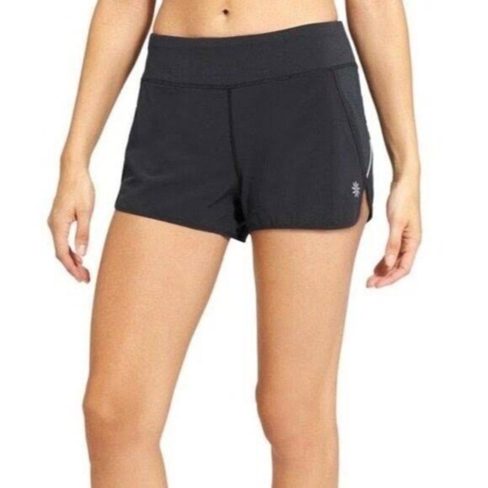 athleta black running shorts